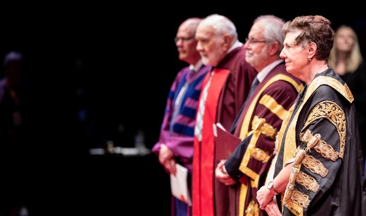 Chancellor Suzanne Labarge at convocation ceremony