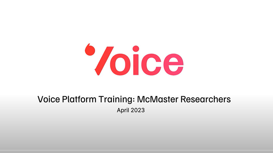 Voice Canada technical walkthrough for MIRA researchers video thumbnail