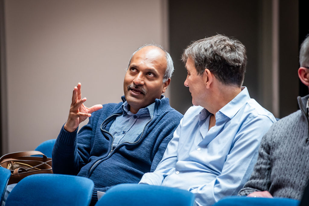Ravi Selvaganapathy and Mike Surette talk to each other